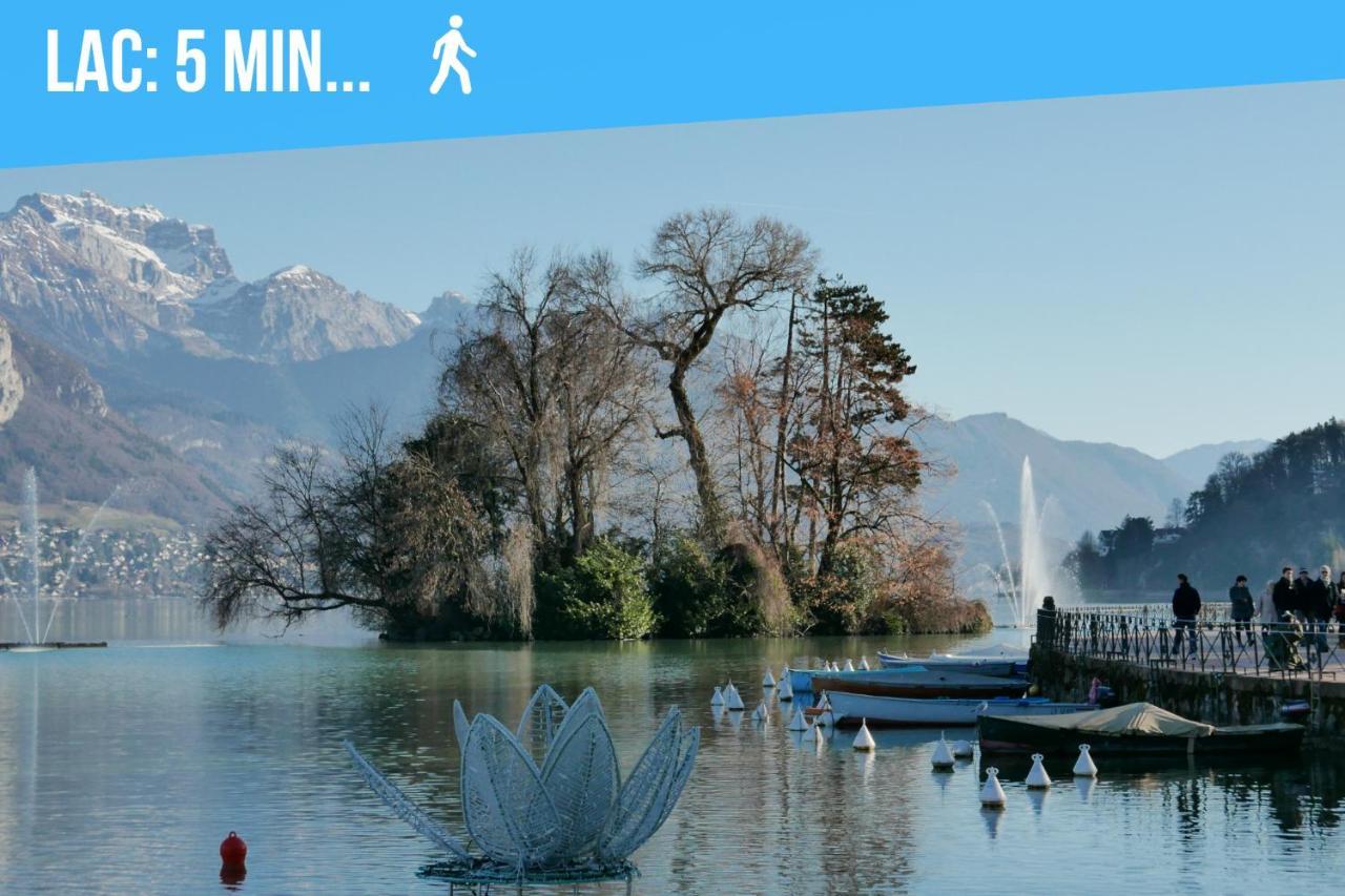 Le Carnot - Mycosyapart, Duplex Coeur De Ville Et Lac, Climatise Annecy Kültér fotó